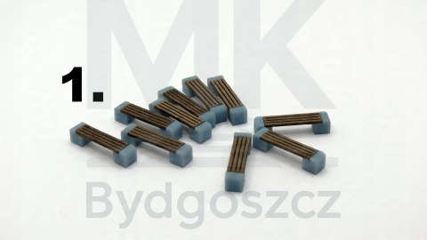 Ławeczka parkowa w skali H0 1:87 5 różnych rodzajów do wyboru MKB087LPB Ławeczka parkowa w skali H0 1:87 5 różnych rodzajów do wyboru MKB087LPB