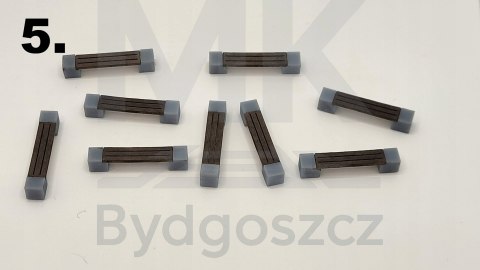 Ławeczka parkowa w skali H0 1:87 5 różnych rodzajów do wyboru MKB087LPB Ławeczka parkowa w skali H0 1:87 5 różnych rodzajów do wyboru MKB087LPB