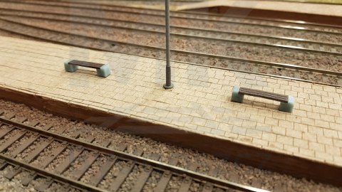 Ławeczka parkowa w skali H0 1:87 5 różnych rodzajów do wyboru MKB087LPB Ławeczka parkowa w skali H0 1:87 5 różnych rodzajów do wyboru MKB087LPB