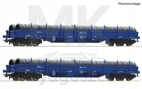 Set 2 wagonów Res z ładunkiem PKP VI H0 Roco 6600099