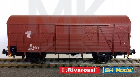 Wagon towarowy 2 osiowy kryty typu 223K/1 Rivarossi HRS6438 skala H0 1:87