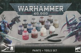 Warhammer 40k: Paints + Tools Set