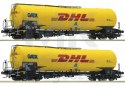 Zestaw 2 cystern Zans, GATX DHL H0 Roco 76024