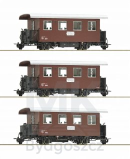 Zestaw 3 wagonów osobowych OBB skala H0e(1:87 wąskotorowy) ROCO 34103