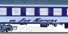 Dwa wagony osobowe EN Jan Kiepura TT Tillig 01043