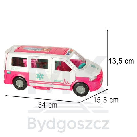 Karetka pogotowia ambulans mobilny szpital lalka akcesoria Karetka pogotowia ambulans mobilny szpital lalka akcesoria