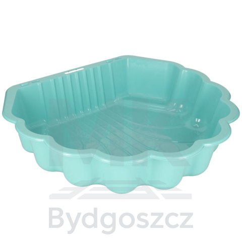 Piaskownica zamykana basen Muszelka Twins podwójna 2w1 160x87,5x19,5cm miętowa Piaskownica zamykana basen Muszelka Twins podwójna 2w1 160x87,5x19,5cm miętowa
