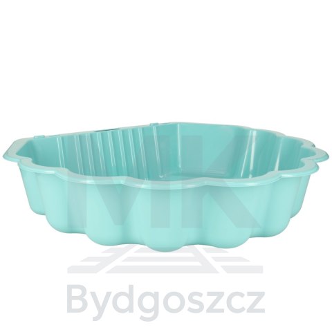 Piaskownica zamykana basen Muszelka Twins podwójna 2w1 160x87,5x19,5cm miętowa Piaskownica zamykana basen Muszelka Twins podwójna 2w1 160x87,5x19,5cm miętowa