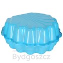 Piaskownica zamykana basen Muszelka Twins podwójna 2w1 160x87,5x19,5cm niebieska