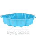 Piaskownica zamykana basen Muszelka Twins podwójna 2w1 160x87,5x19,5cm niebieska