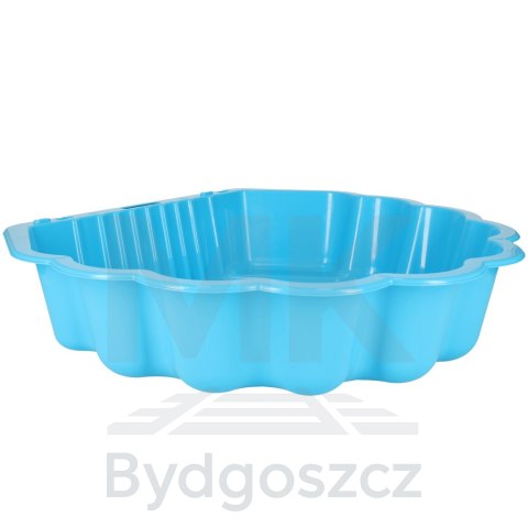 Piaskownica zamykana basen Muszelka Twins podwójna 2w1 160x87,5x19,5cm niebieska Piaskownica zamykana basen Muszelka Twins podwójna 2w1 160x87,5x19,5cm niebieska
