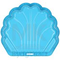 Piaskownica zamykana basen Muszelka Twins podwójna 2w1 160x87,5x19,5cm niebieska