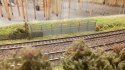 Płot betonowy duży skala H0 skala 1:87 7 segmentów do złożenia.