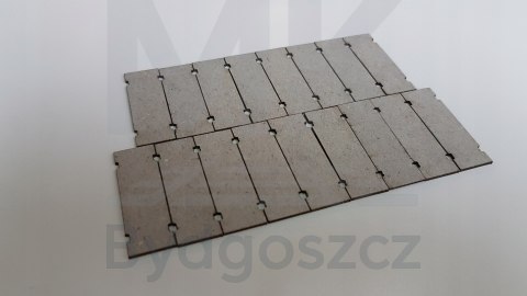 Płyta drogowa betonowa 100x300 skala H0 128 sztuk