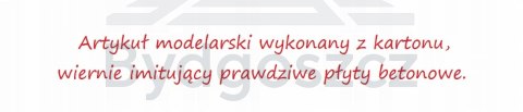 Płyta drogowa betonowa z otworami 150x300 H0 86szt Płyta drogowa betonowa z otworami 150x300 H0 86szt