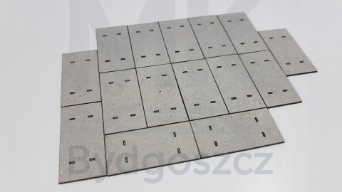 Płyta drogowa betonowa z otworami 150x300 H0 86szt Płyta drogowa betonowa z otworami 150x300 H0 86szt