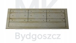 Płyty przejazdowe, betonowe CBP - skala H0 1-tor