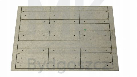 Płyty przejazdowe, betonowe CBP - skala H0 2T