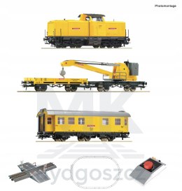Pociąg techniczny z dźwigiem i Lokomotywą BR 212 Roco 5100002