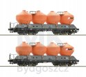 Roco 77002 Zestaw 2 wagonów towarowych typ Uacs AWT H0 1/87