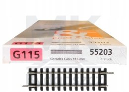 Tor prosty G115 l=115mm 1szt H0 A-Gleis Piko 55203