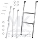 Drabinka do trampoliny ogrodowej schodki uniwersalna metalowa 86,5 x 37 cm