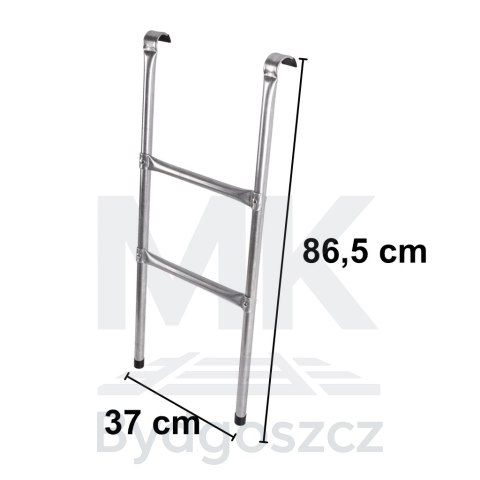 Drabinka do trampoliny ogrodowej schodki uniwersalna metalowa 86,5 x 37 cm Drabinka do trampoliny ogrodowej schodki uniwersalna metalowa 86,5 x 37 cm