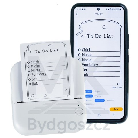 Drukarka mini termiczna do zdjęć notatek kieszonkowa bluetooth Drukarka mini termiczna do zdjęć notatek kieszonkowa bluetooth