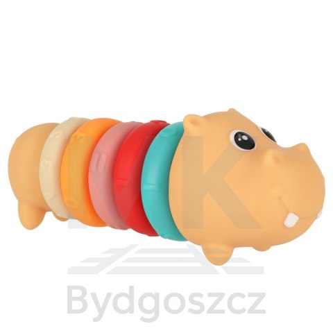 Hipopotam klocki sensoryczne edukacyjne miękkie układanka dopasowywanie Hipopotam klocki sensoryczne edukacyjne miękkie układanka dopasowywanie