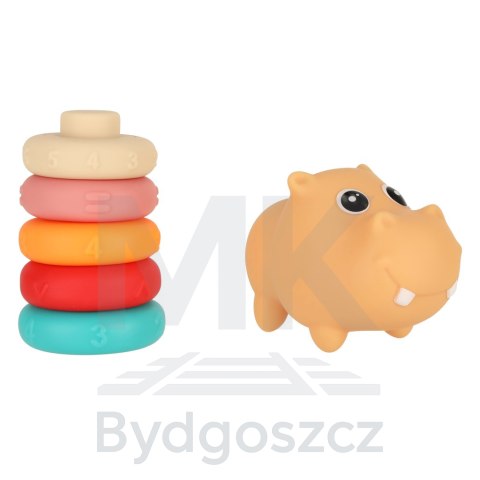Hipopotam klocki sensoryczne edukacyjne miękkie układanka dopasowywanie Hipopotam klocki sensoryczne edukacyjne miękkie układanka dopasowywanie