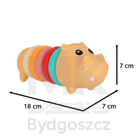 Hipopotam klocki sensoryczne edukacyjne miękkie układanka dopasowywanie Hipopotam klocki sensoryczne edukacyjne miękkie układanka dopasowywanie