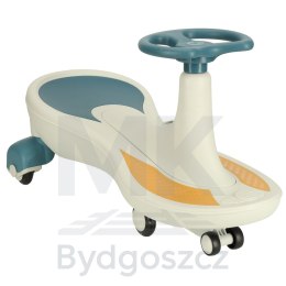 Jeździk grawitacyjny LED Swing Fix S4 świecące koła z muzyką grający 76cm niebiesko-biały max 100kg