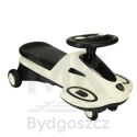Jeździk grawitacyjny świecące koła LED z muzyką grający skuter 74cm beżowo-czarny max 100kg