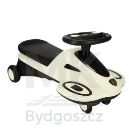 Jeździk grawitacyjny świecące koła LED z muzyką grający skuter 74cm beżowo-czarny max 100kg