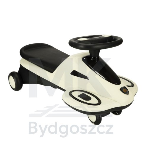 Jeździk grawitacyjny świecące koła LED z muzyką grający skuter 74cm beżowo-czarny max 100kg Jeździk grawitacyjny świecące koła LED z muzyką grający skuter 74cm beżowo-czarny max 100kg