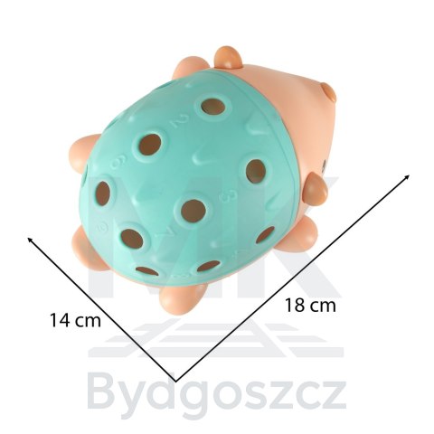 Jeżyk sensoryczny edukacyjny montessori wyjmowane kolce niebieski Jeżyk sensoryczny edukacyjny montessori wyjmowane kolce niebieski