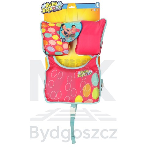 Kamizelka piankowa z rękawkami do pływania kapok dla dzieci 3-6 lat 19-30 kg BESTWAY 32174 różowa Kamizelka piankowa z rękawkami do pływania kapok dla dzieci 3-6 lat 19-30 kg BESTWAY 32174 różowa