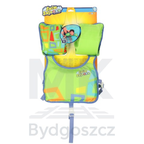 Kamizelka piankowa z rękawkami do pływania kapok dla dzieci 3-6 lat 19-30 kg BESTWAY 32174 zielona Kamizelka piankowa z rękawkami do pływania kapok dla dzieci 3-6 lat 19-30 kg BESTWAY 32174 zielona