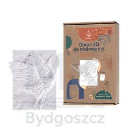 Kolorowanka gipsowa obraz do malowania 3D CANDELLANA żuraw zestaw farby i pędzle