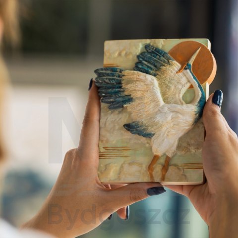 Kolorowanka gipsowa obraz do malowania 3D CANDELLANA żuraw zestaw farby i pędzle Kolorowanka gipsowa obraz do malowania 3D CANDELLANA żuraw zestaw farby i pędzle