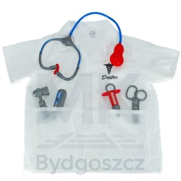 Kostium strój karnawałowy przebranie lekarz strój doktora kitel lekarski zestaw 3-8 lat