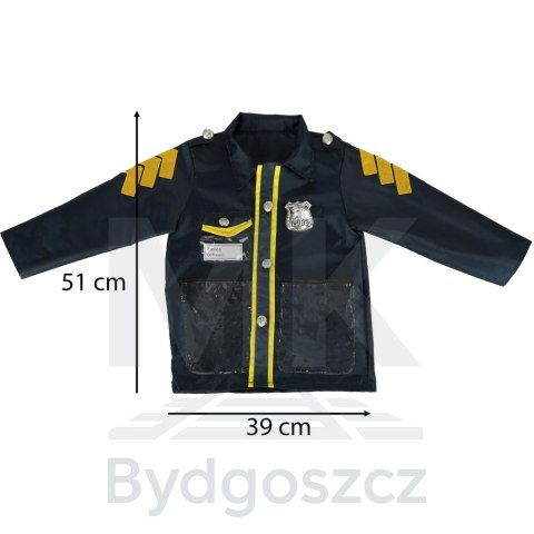 Kostium strój karnawałowy przebranie policjant kajdanki czapka zestaw 3-8 lat Kostium strój karnawałowy przebranie policjant kajdanki czapka zestaw 3-8 lat