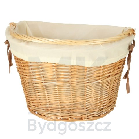 Kosz wiklinowy RALLEX na rower kosz przedni pleciony wkład click biały Kosz wiklinowy RALLEX na rower kosz przedni pleciony wkład click biały