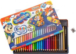 Kredki ołówkowe w metalowym etui Bambino 24 kolory