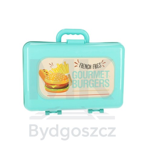 Kuchnia dla dzieci w walizce zestaw do hamburgerów fastfood lody lodziarnia frytki Kuchnia dla dzieci w walizce zestaw do hamburgerów fastfood lody lodziarnia frytki