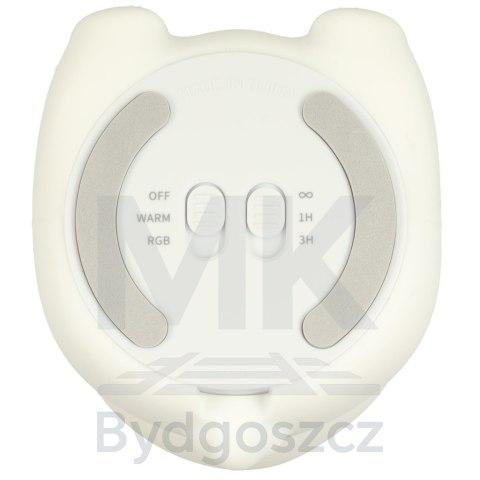 Lampka nocna dla dzieci silikonowa dotykowa miękka LED RGB biała z różem króliczek Lampka nocna dla dzieci silikonowa dotykowa miękka LED RGB biała z różem króliczek