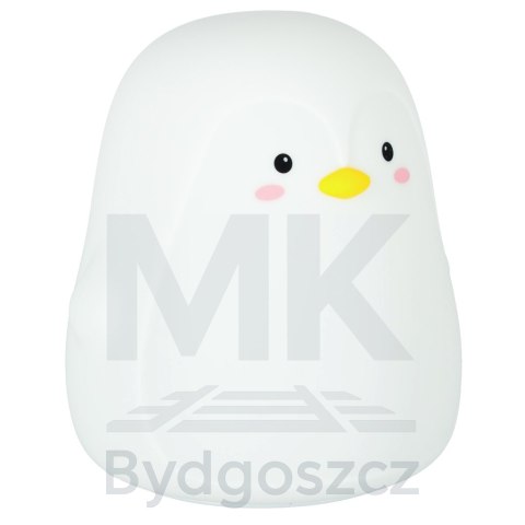 Lampka nocna dla dzieci silikonowa dotykowa miękka LED biała RGB pingwinek Lampka nocna dla dzieci silikonowa dotykowa miękka LED biała RGB pingwinek