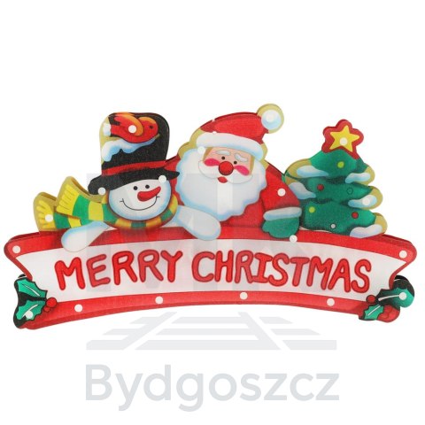 Lampki LED wisząca dekoracja okna świąteczna Merry Christmas XXL 45cm Lampki LED wisząca dekoracja okna świąteczna Merry Christmas XXL 45cm