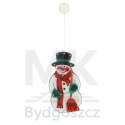 Lampki LED wisząca dekoracja okna świąteczna bałwan XXL 45cm