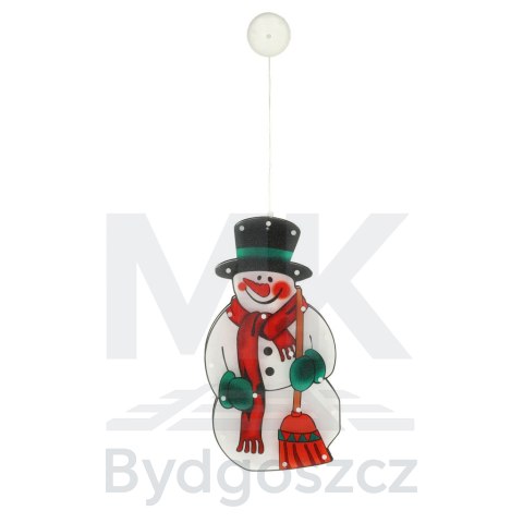 Lampki LED wisząca dekoracja okna świąteczna bałwan XXL 45cm Lampki LED wisząca dekoracja okna świąteczna bałwan XXL 45cm
